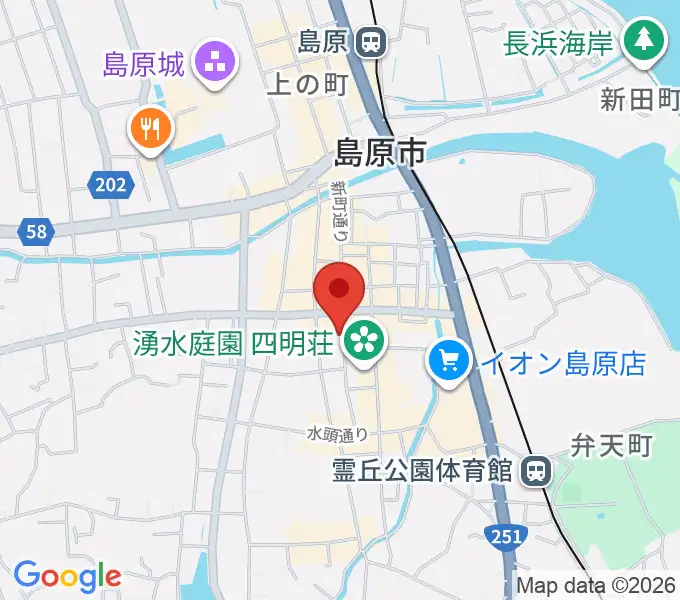 横浜屋の地図