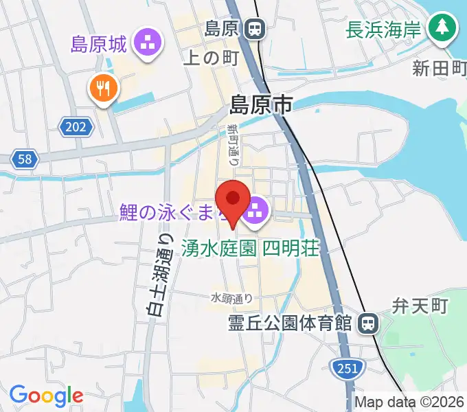横浜屋の地図