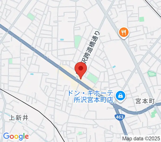 中冨管楽器工房の地図