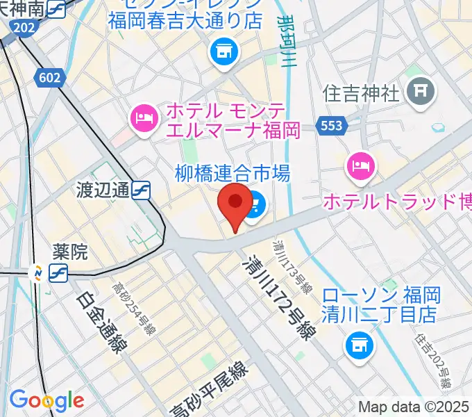 ファインギターズの地図