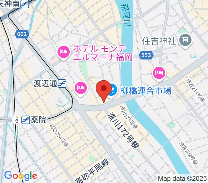 ファインギターズの地図