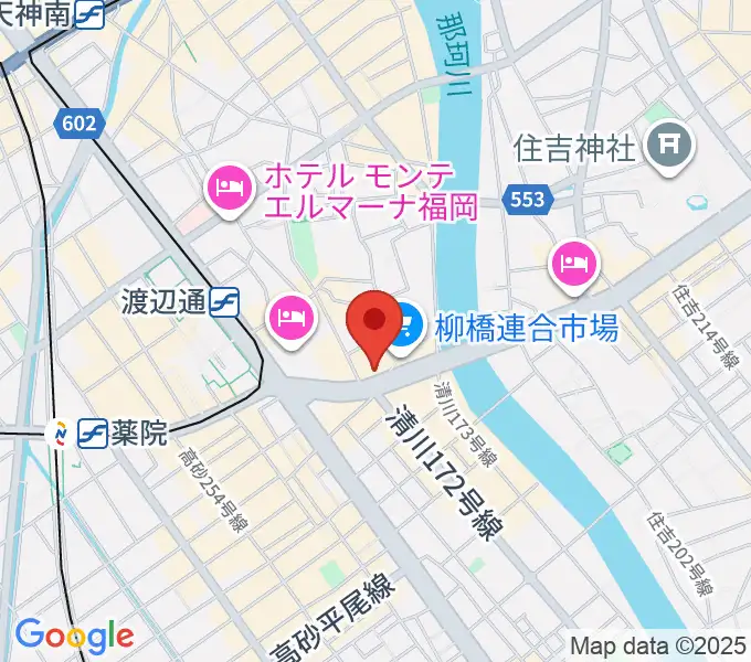 ファインギターズの地図