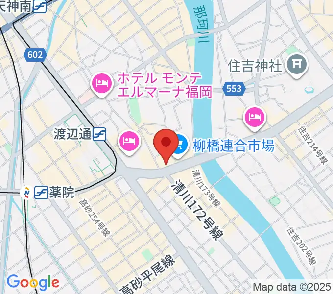 ファインギターズの地図