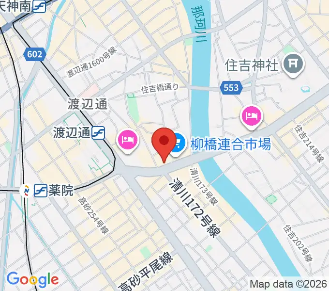 ファインギターズの地図