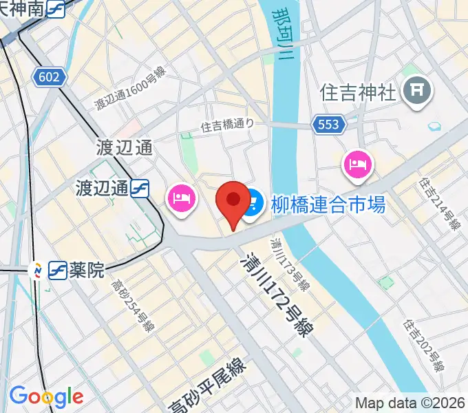 ファインギターズの地図