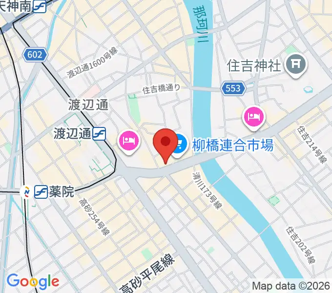 ファインギターズの地図