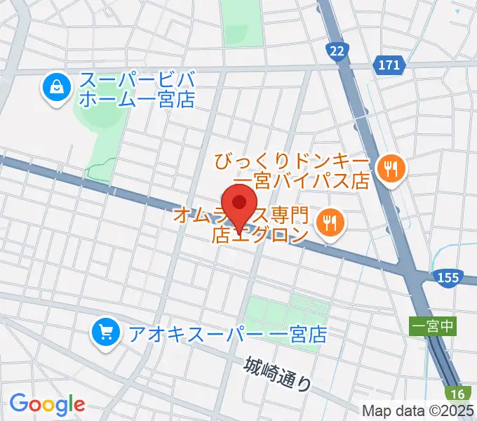 大森楽器の地図