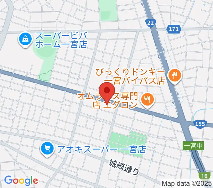 大森楽器の地図