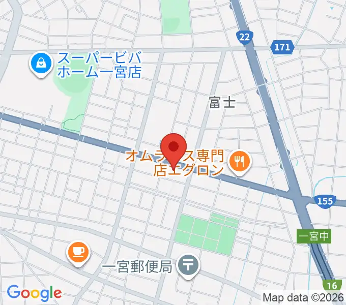 大森楽器の地図