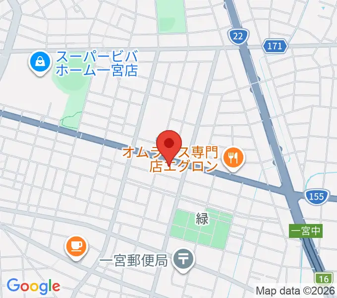 大森楽器の地図