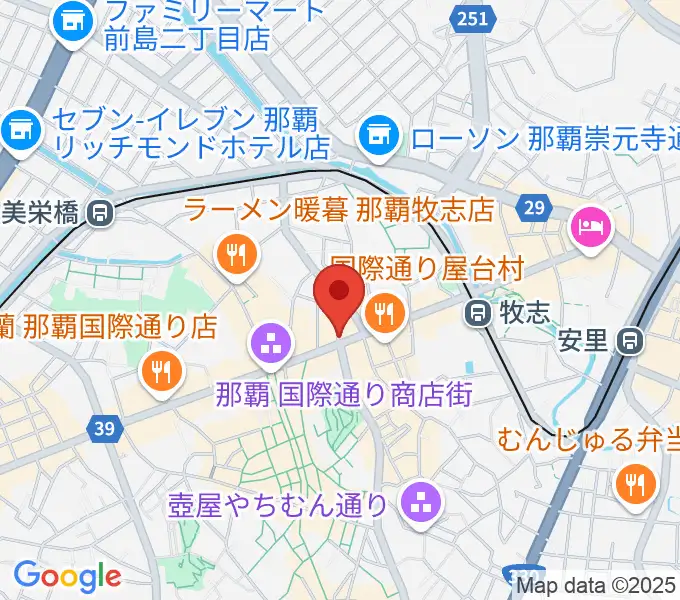 丸高楽器店の地図
