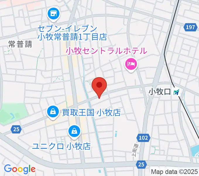 シンフォニア楽器 小牧店の地図