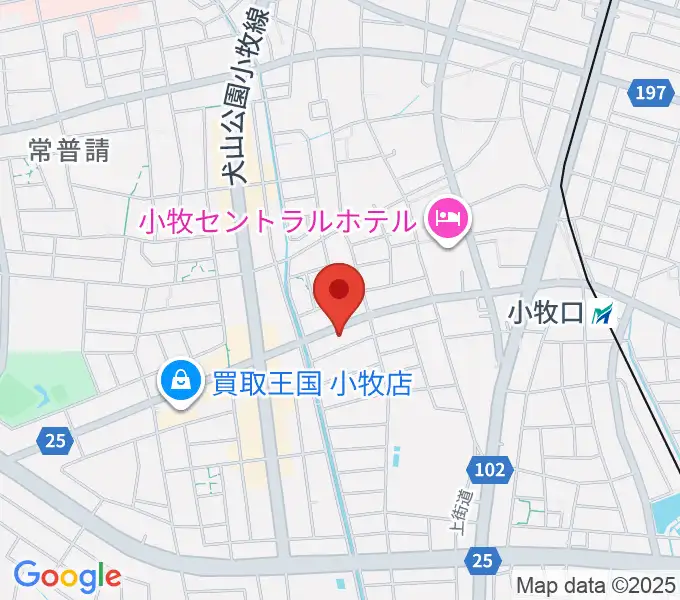 シンフォニア楽器 小牧店の地図