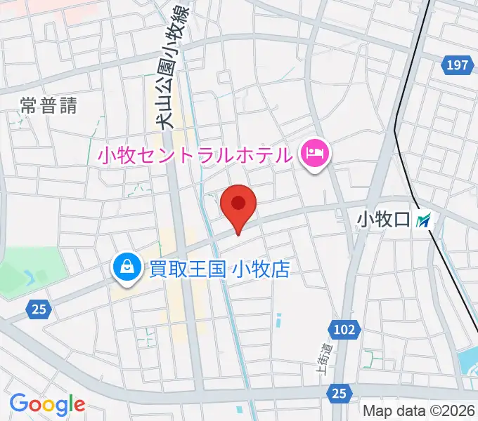 シンフォニア楽器 小牧店の地図