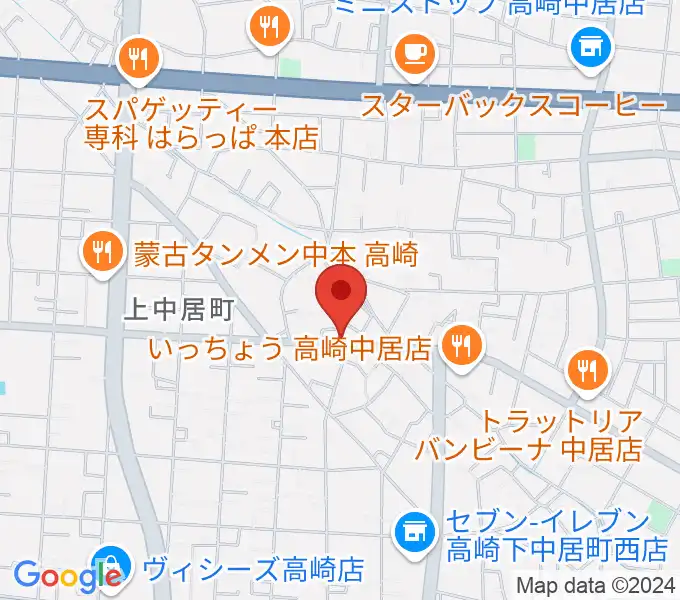 ミュージカルボックスの地図