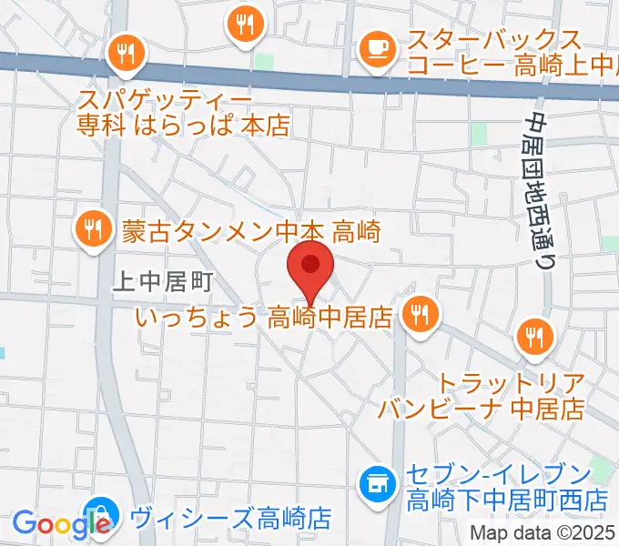 ミュージカルボックスの地図