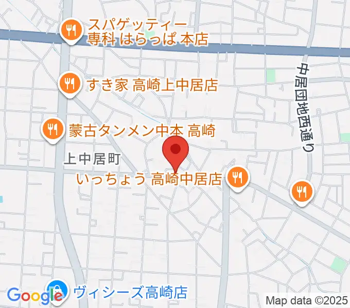 ミュージカルボックスの地図