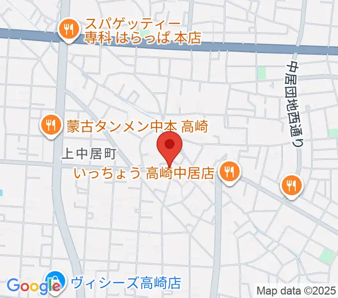 ミュージカルボックスの地図