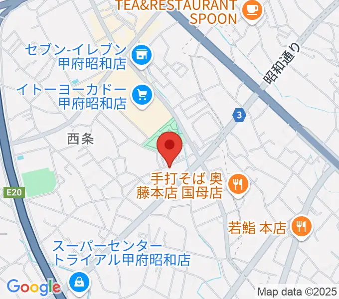ユニバーサルピアノの地図