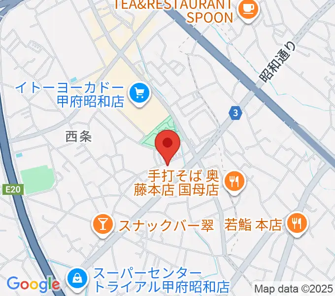 ユニバーサルピアノの地図