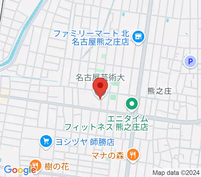 名古屋芸術大学の地図