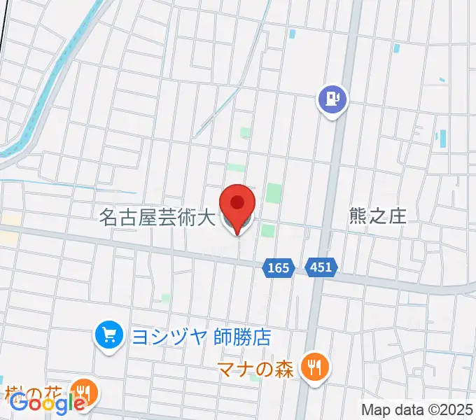 名古屋芸術大学の地図