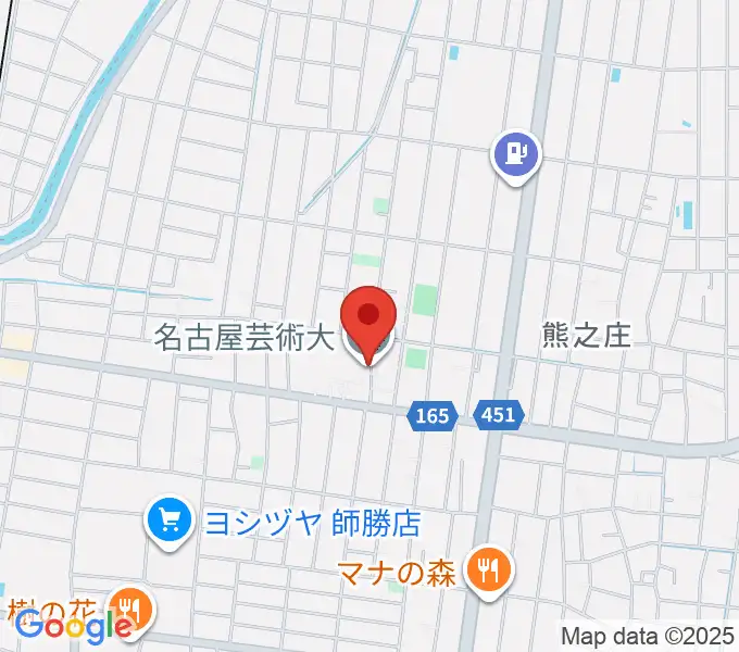 名古屋芸術大学の地図