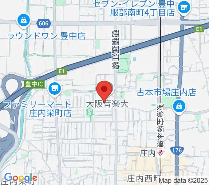 大阪音楽大学付属音楽院の地図