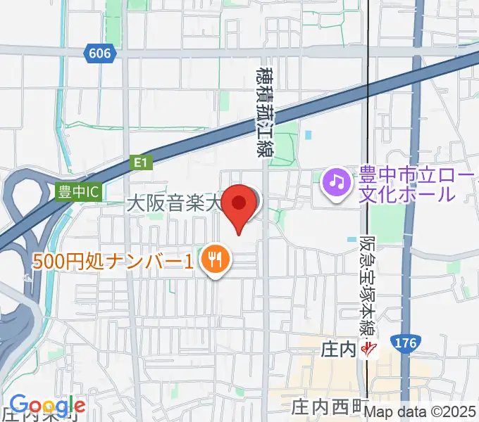 大阪音楽大学付属音楽院の地図