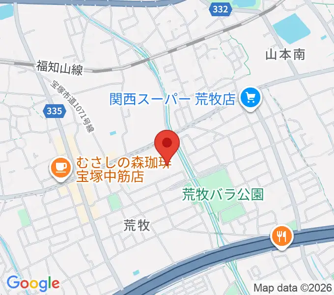 大阪芸術大学短期大学部メディア・芸術学科の地図