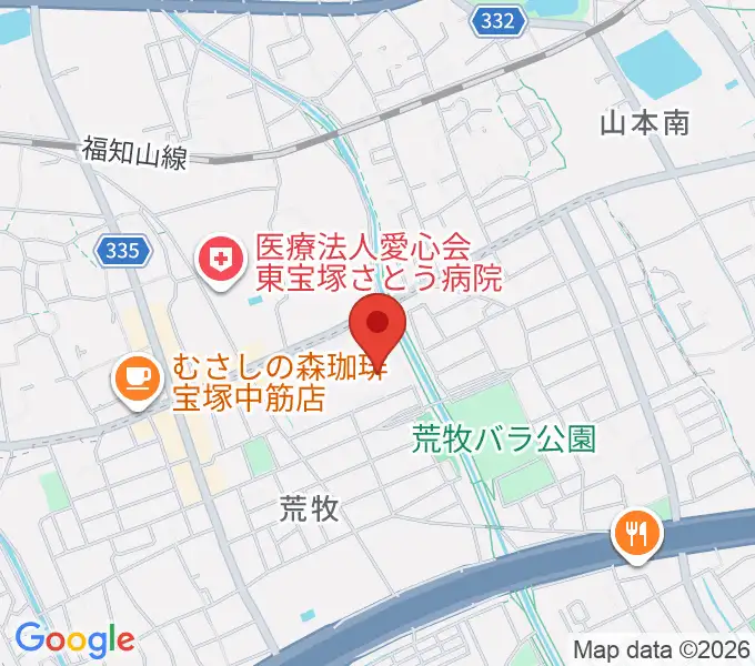 大阪芸術大学短期大学部メディア・芸術学科の地図