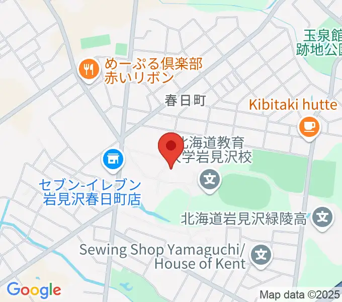北海道教育大学 芸術・スポーツ文化学科の地図