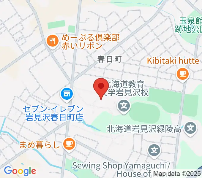 北海道教育大学 芸術・スポーツ文化学科の地図