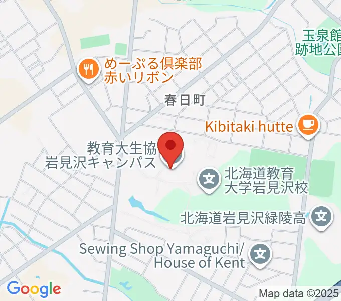 北海道教育大学 芸術・スポーツ文化学科の地図