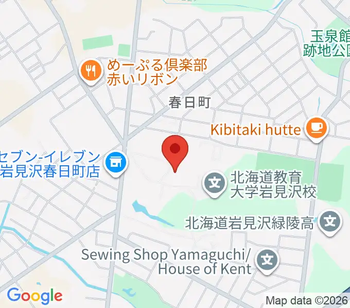 北海道教育大学 芸術・スポーツ文化学科の地図