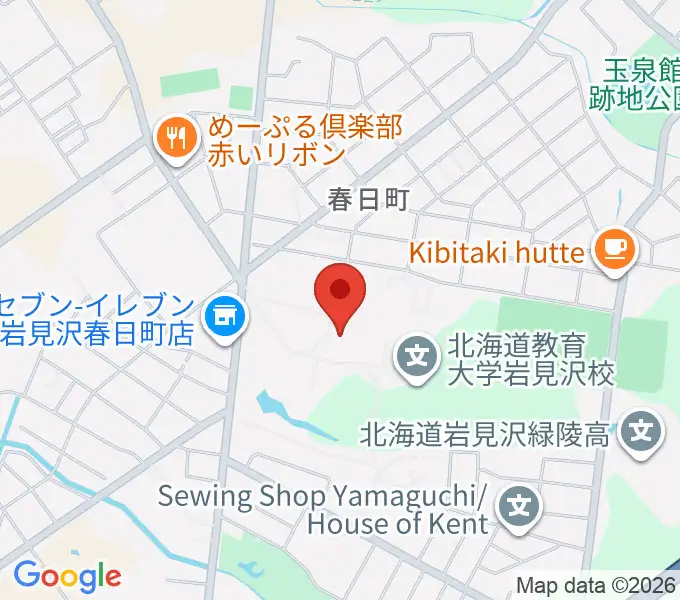 北海道教育大学 芸術・スポーツ文化学科の地図