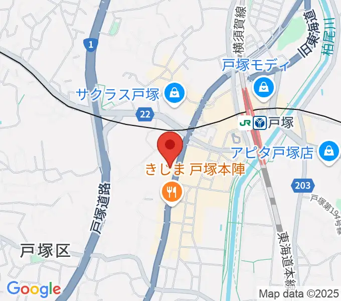 戸塚ファーストアヴェニューの地図