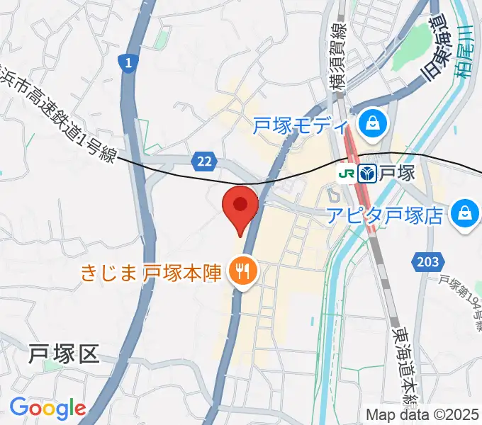 戸塚ファーストアヴェニューの地図