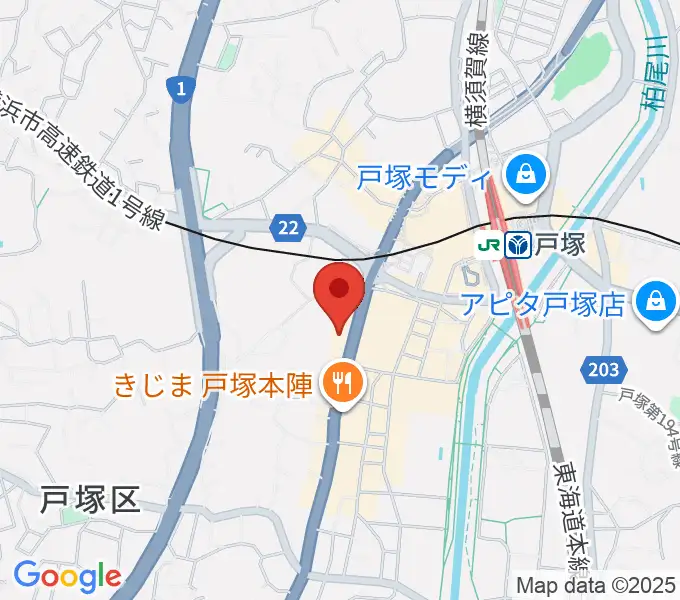 戸塚ファーストアヴェニューの地図