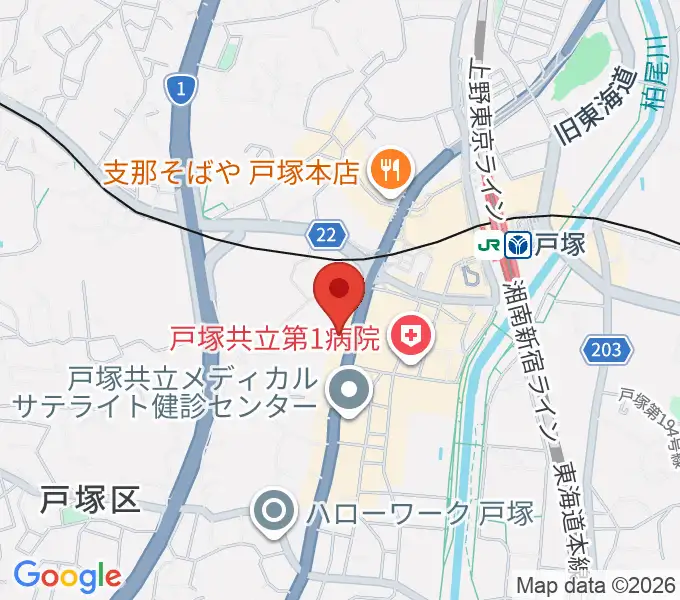 戸塚ファーストアヴェニューの地図