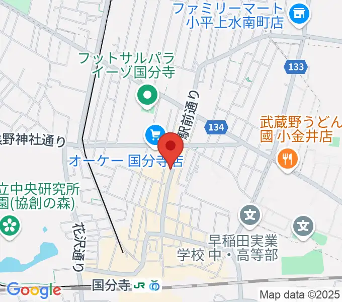 ファーストアヴェニュースタジオの地図