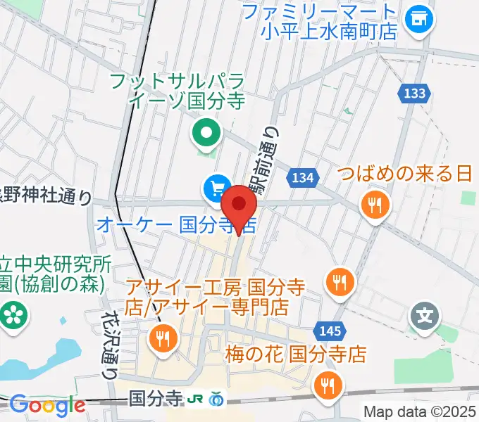 ファーストアヴェニュースタジオの地図