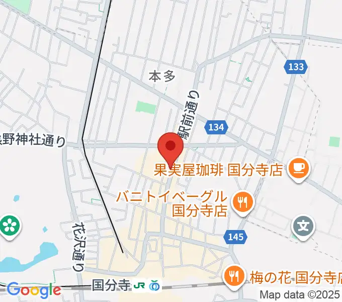 ファーストアヴェニュースタジオの地図