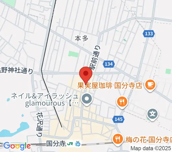 ファーストアヴェニュースタジオの地図