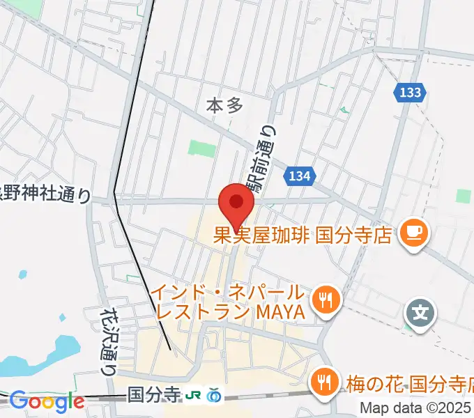 ファーストアヴェニュースタジオの地図