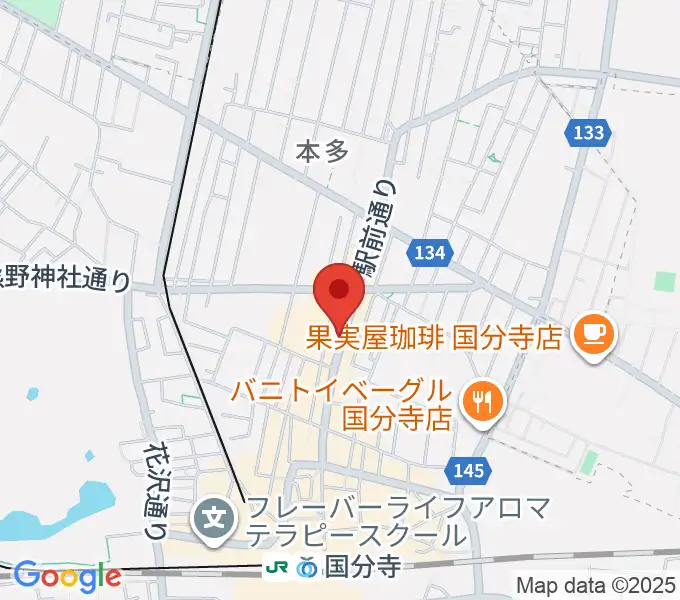 ファーストアヴェニュースタジオの地図