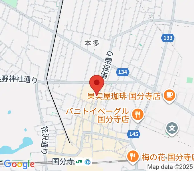 ファーストアヴェニュースタジオの地図
