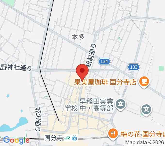 ファーストアヴェニュースタジオの地図