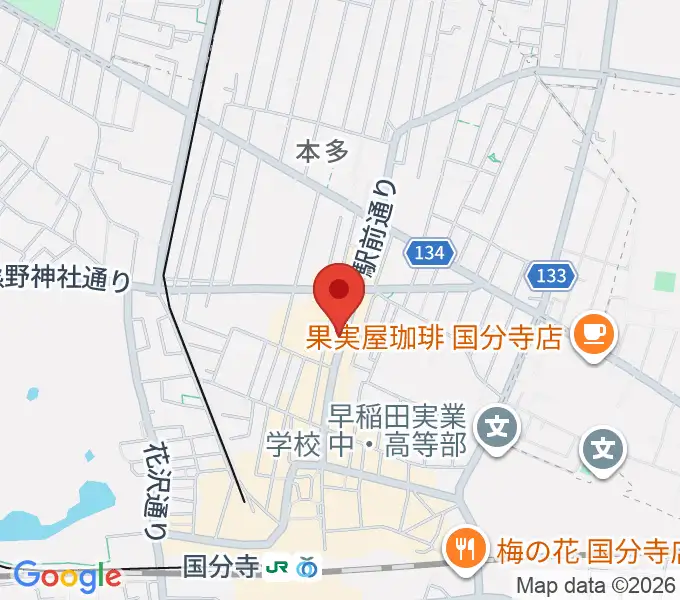 ファーストアヴェニュースタジオの地図