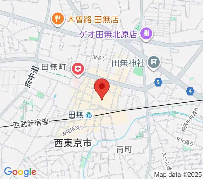 宮地楽器アスタ田無センターの地図